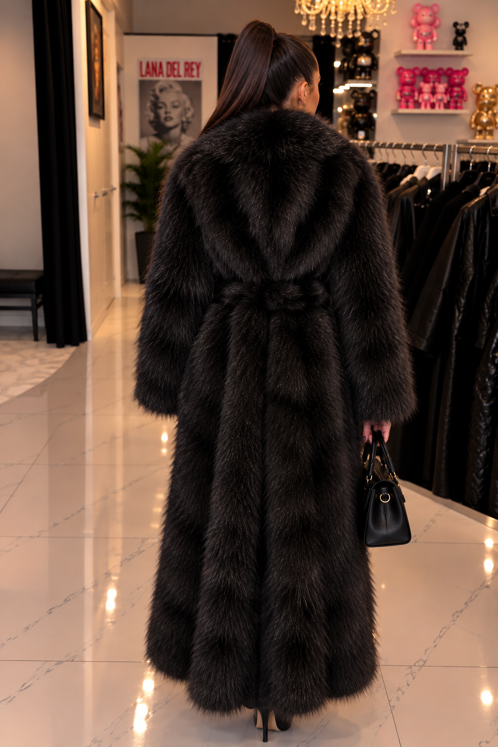 COURCHEVEL LUXE – Maxi Fellmantel