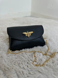 FELINA BEE CHAIN BAG – Schwarz