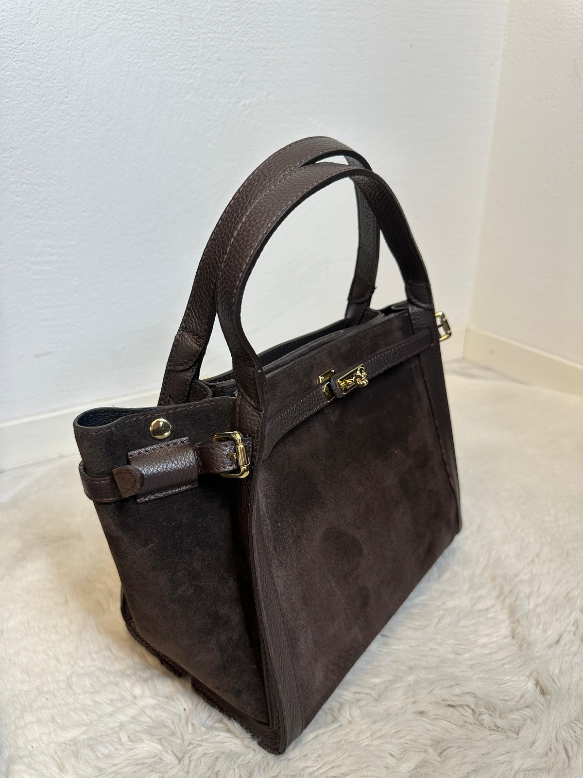 ELVIRA LEATHER TOTE BAG – Braun