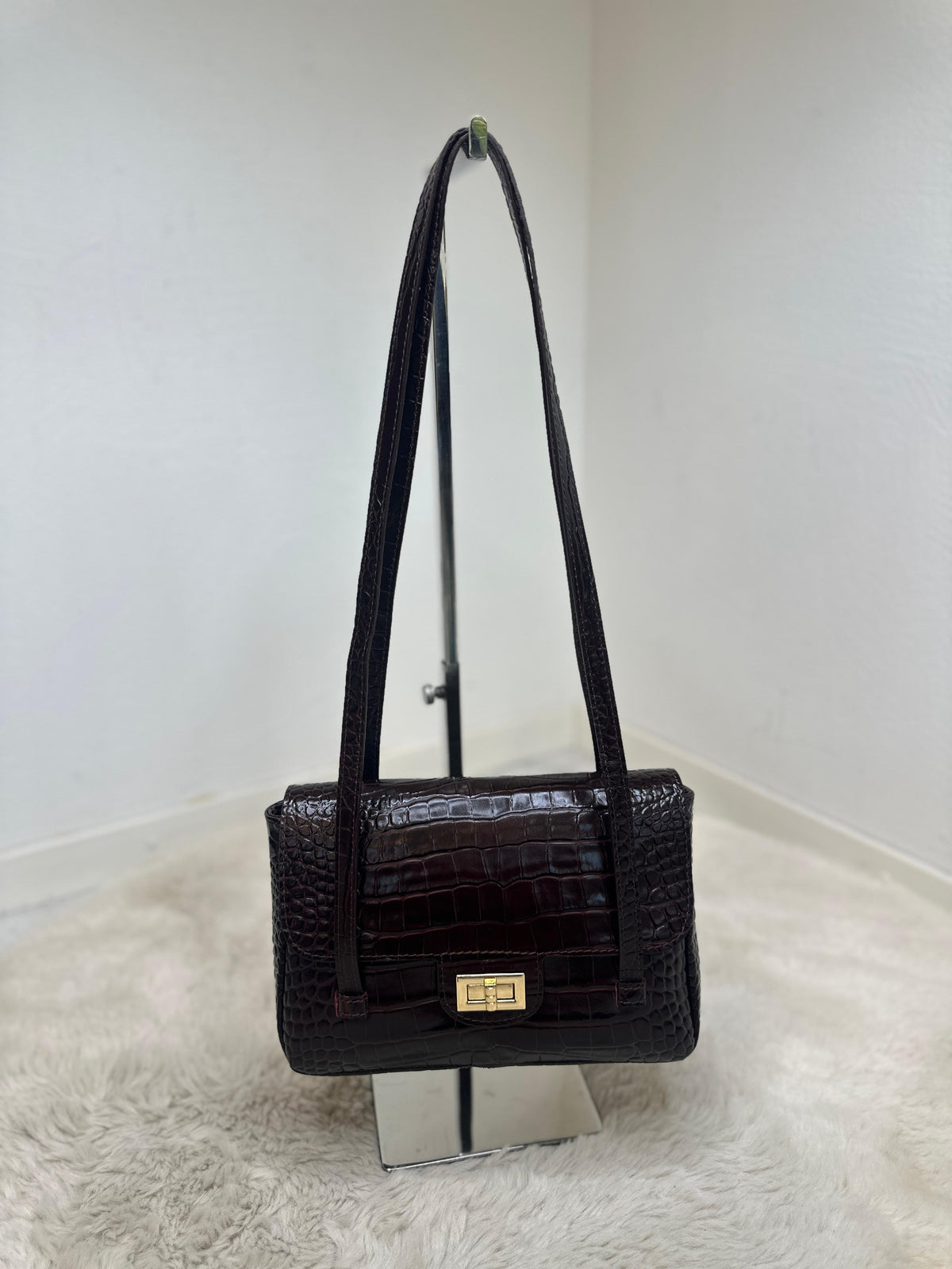 SELINA LONG SHOULDER BAG – Schwarz