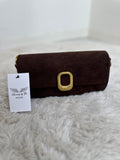 MIRELLA SUEDE BUCKLE BAG – Dunkelbraun