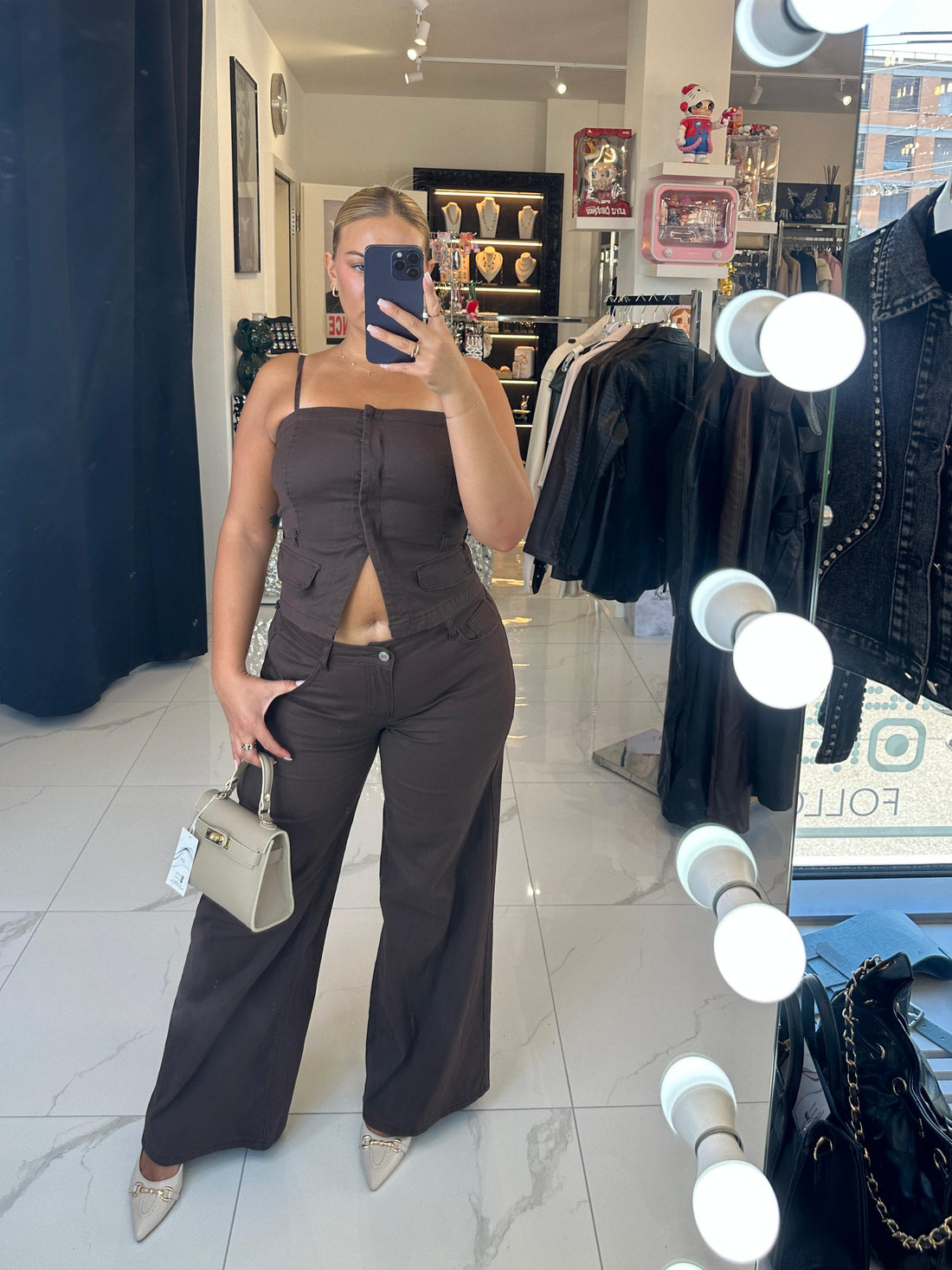 LENA TWO-PIECE SET – Braun