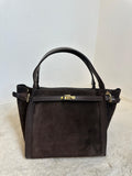 VANIA SUEDE TOP HANDLE BAG – Braun