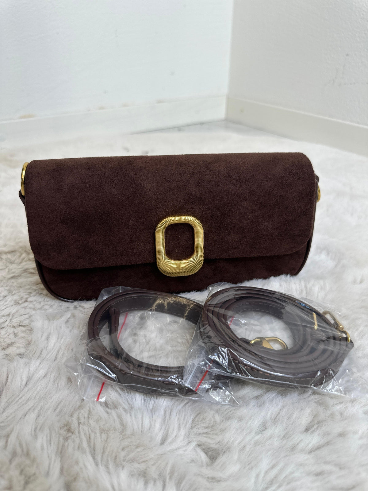 MIRELLA SUEDE BUCKLE BAG
