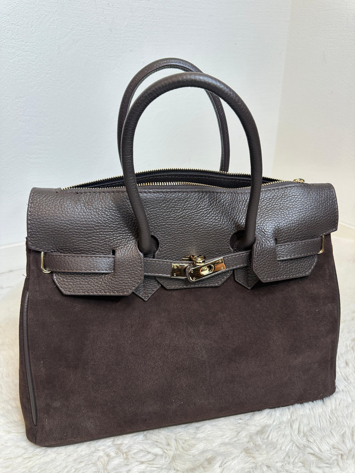 CASSIA SUEDE TOTE BAG