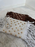 MELINA FRINGE STUD BAG