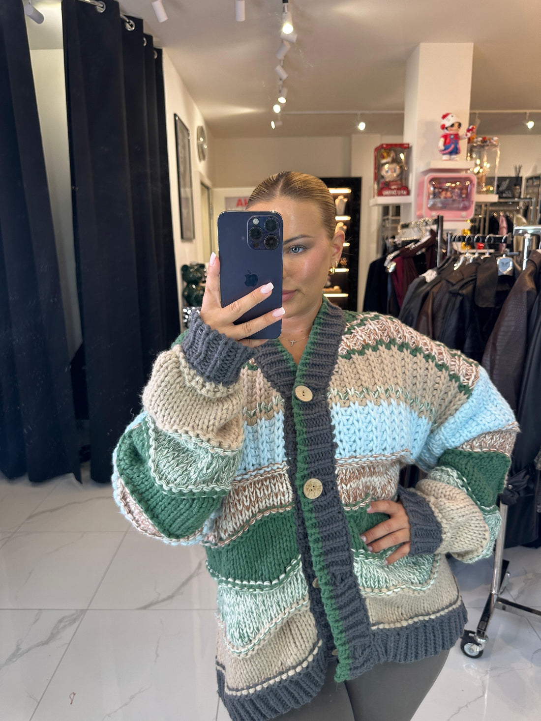 ELORA MULTICOLOR KNIT CARDIGAN