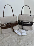 SORELLA MINI TOP HANDLE BAG – Grau / Schwarz
