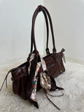 MALIA SCARF SHOULDER BAG