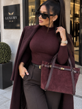 VANIA SUEDE TOP HANDLE BAG