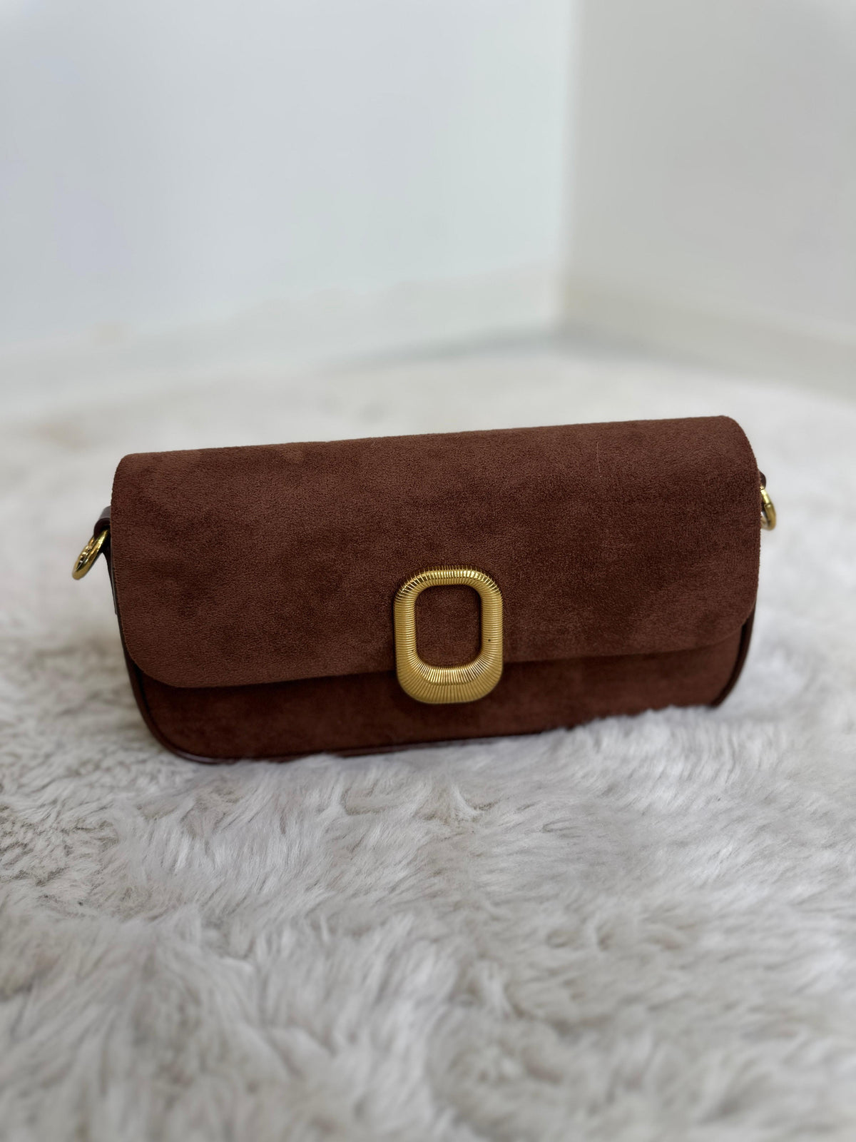 MIRELLA SUEDE BUCKLE BAG