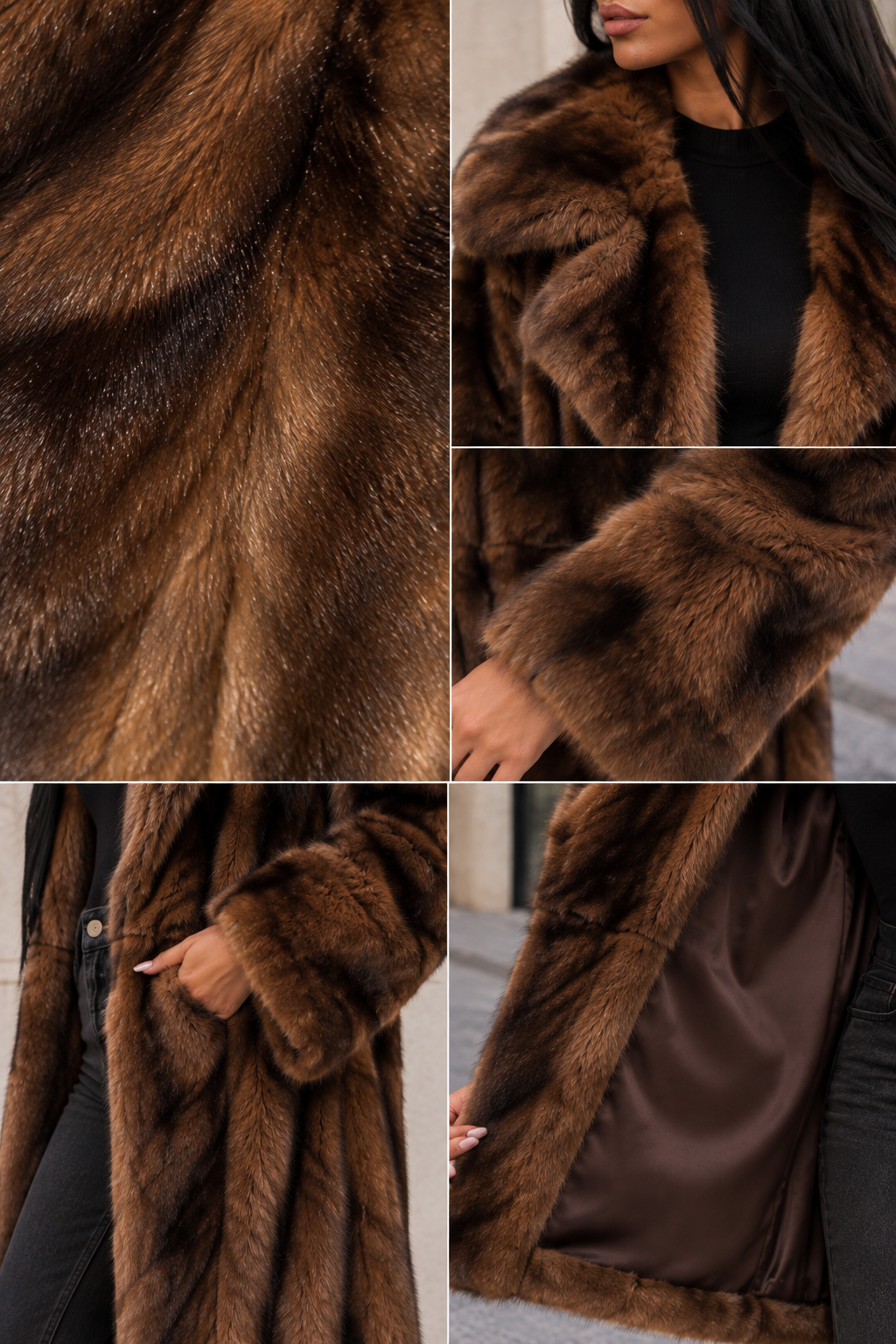 Vienna Chocolate Faux Fur Coat