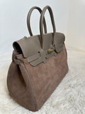 CASSIA SUEDE TOTE BAG – Taupe