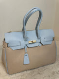LORINA TWO-TONE HANDBAG