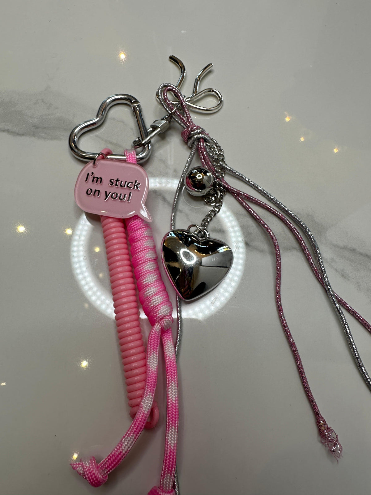MAYA PINK KEY CHARM