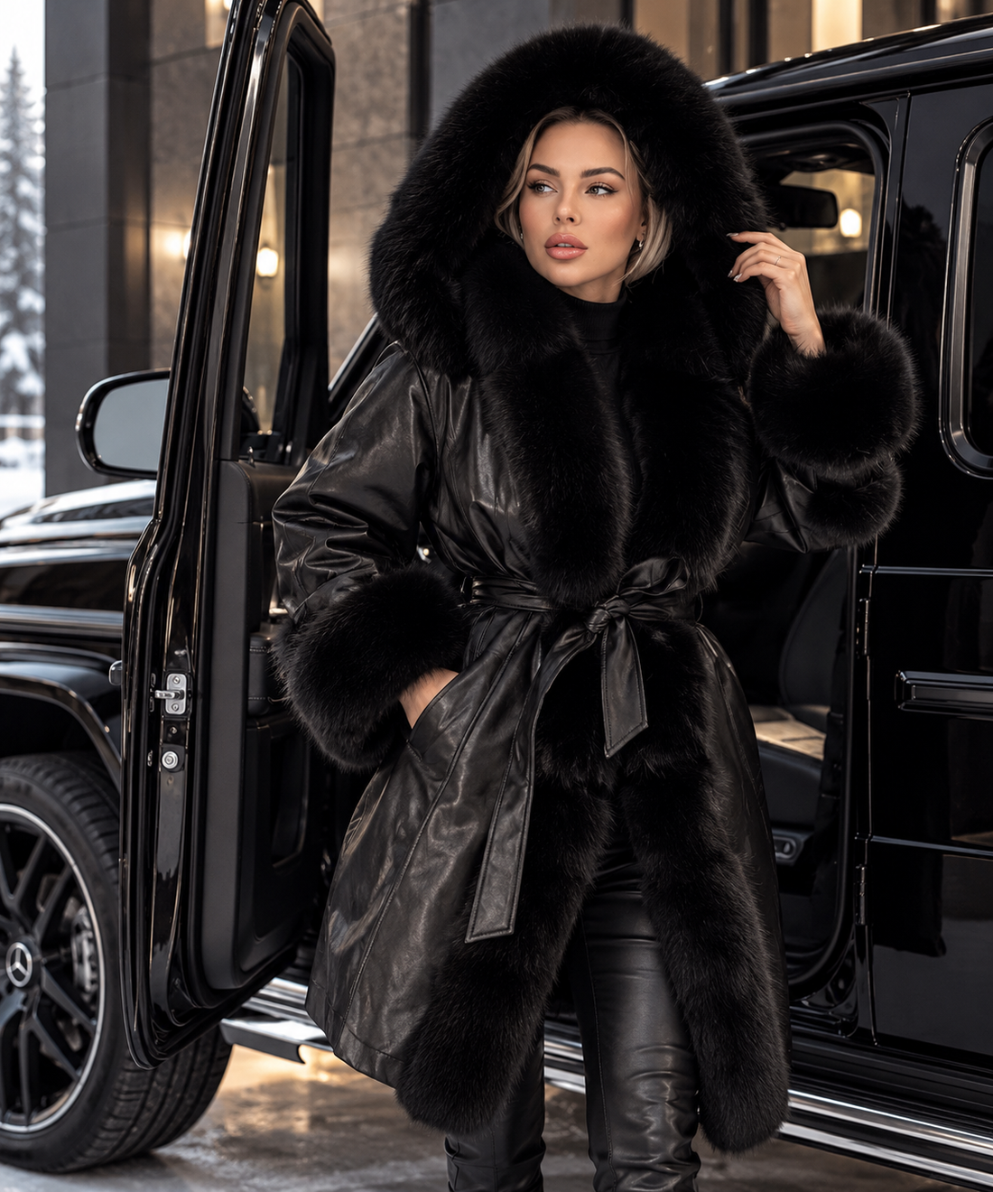 Luxury by JR  Winterjacke – Schwarz