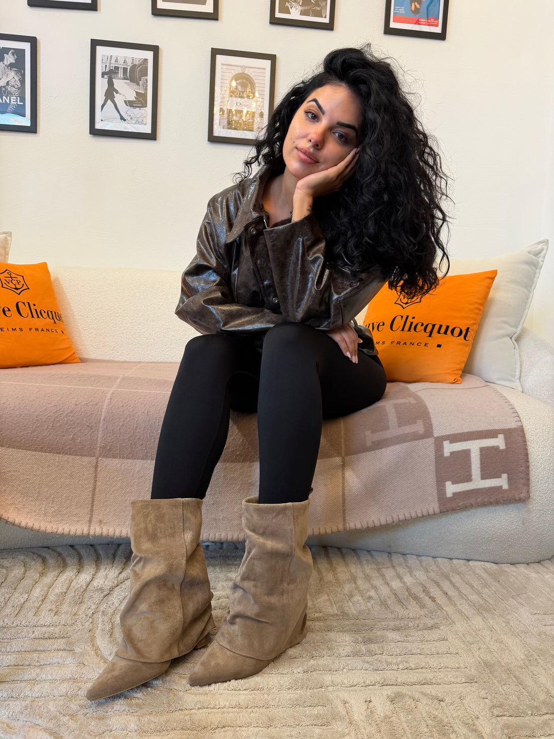 Taupe Suede Boots