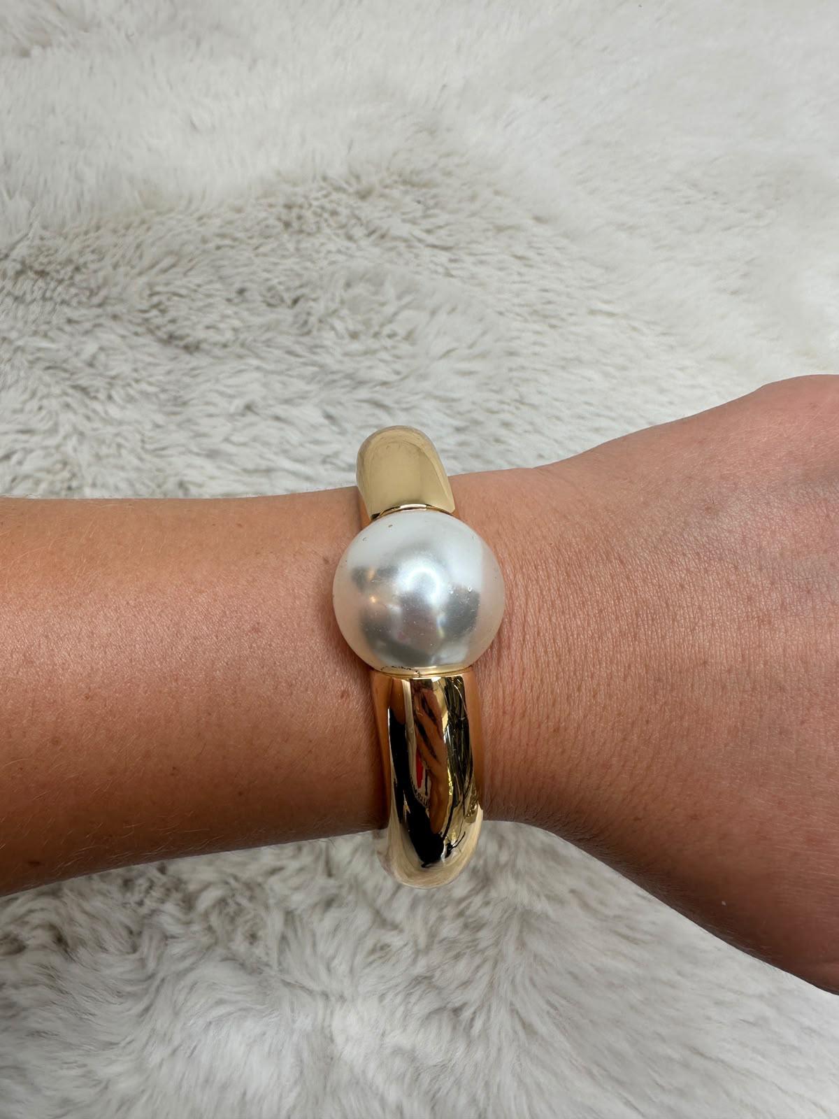 Pearl Solitaire Armreif