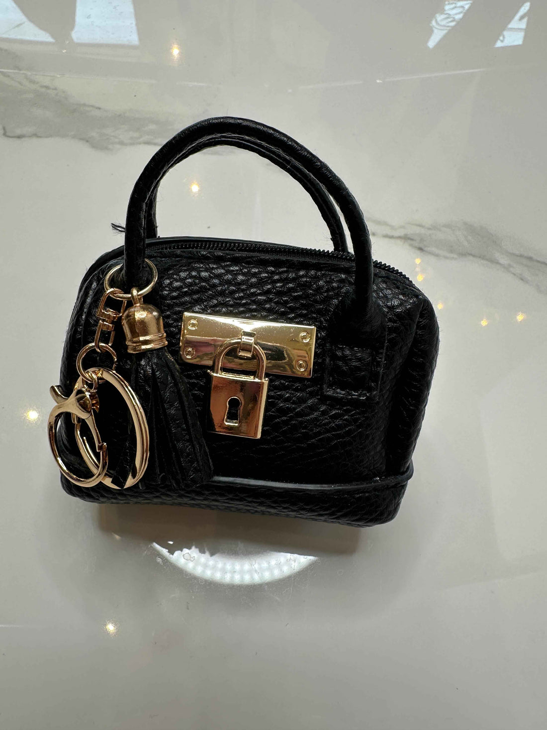 NORA BLACK MINI BAG CHARM