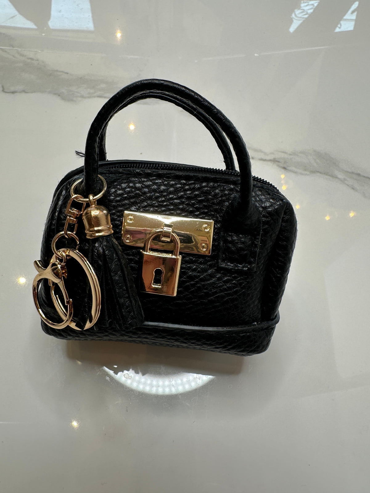 NORA BLACK MINI BAG CHARM