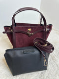 VANIA SUEDE TOP HANDLE BAG