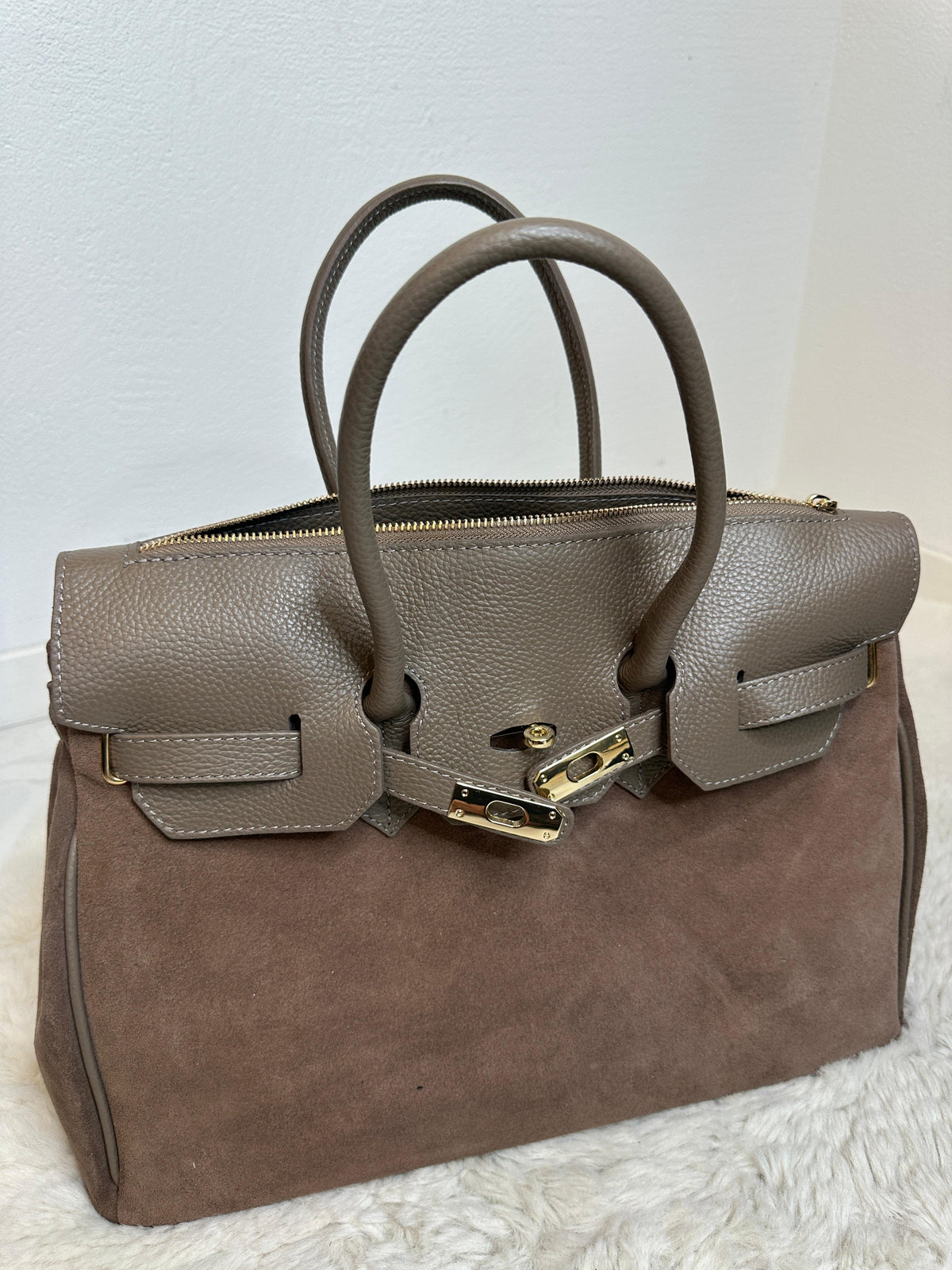 CASSIA SUEDE TOTE BAG