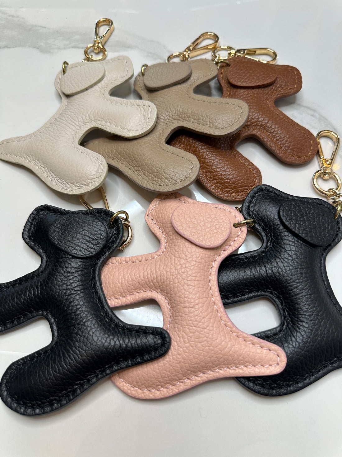 MILA PUZZLE BAG CHARM – Beige