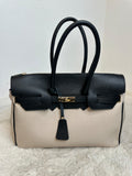 LORINA TWO-TONE HANDBAG
