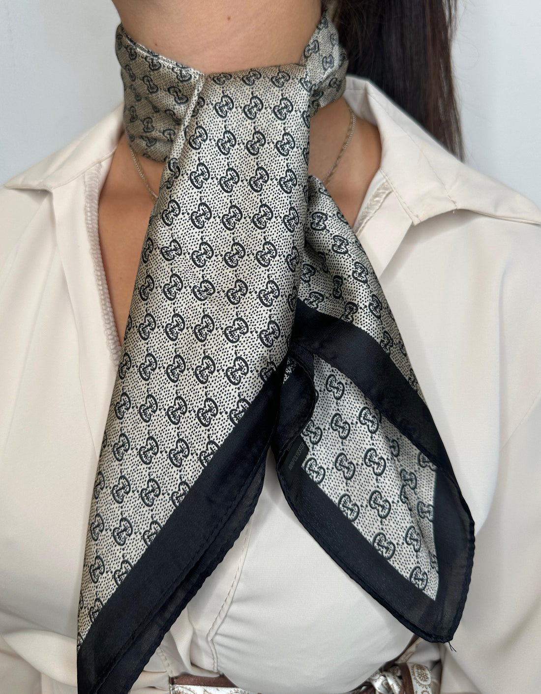 FOULARD by Luxury JR – Schwarz/Grau